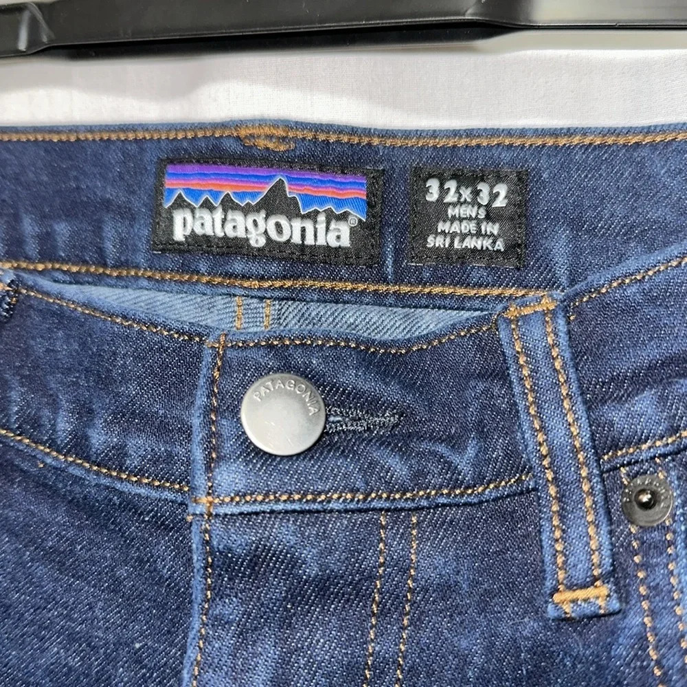 mens dark wash Patagonia jeans size 32x32 - Picture 3 of 3